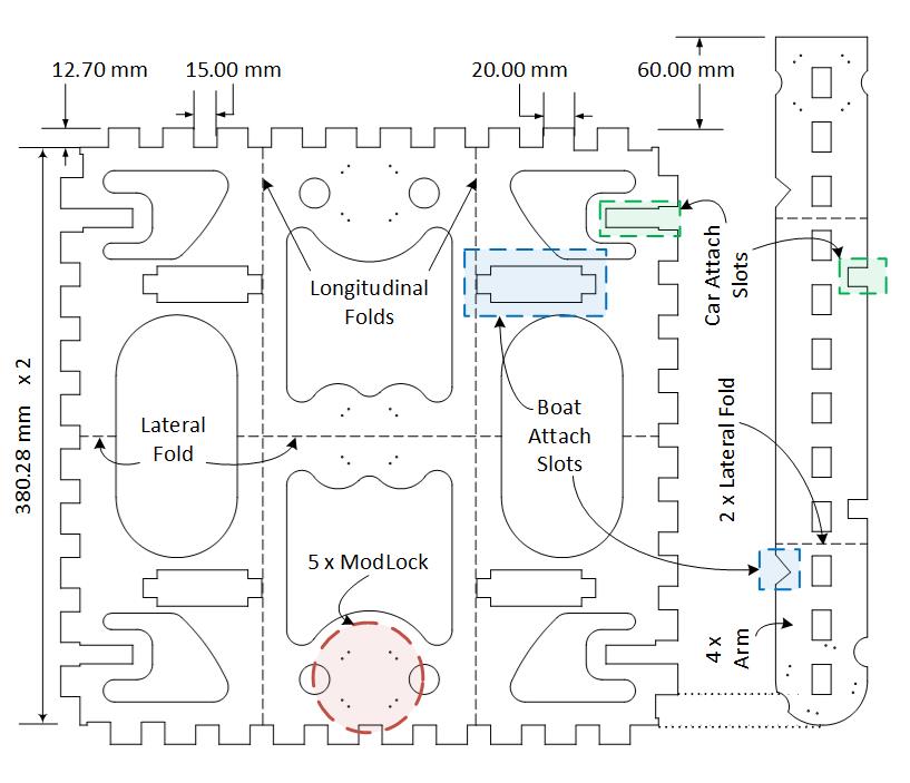 SEAL Pack Frame Dimensions